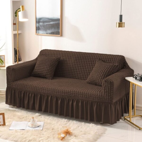 Persian Style Bubble Sofa Cover with Jersey Frill - Available in Multiple Colors | OneBucketPK