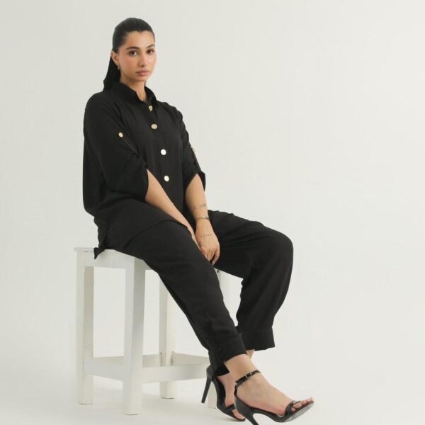 Classic Co-ord Set Black (triple crepe fabric)